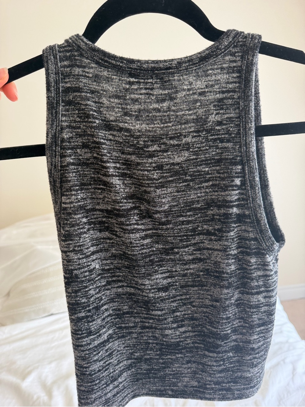 Wilfred Black and Gray Marled Tank Top - Picture 2 of 3